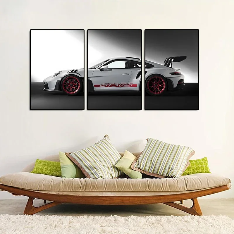 3Pcs Classic Industrial Style Car Series Poster Supercars Canvas Painting Wall Picture Living Room