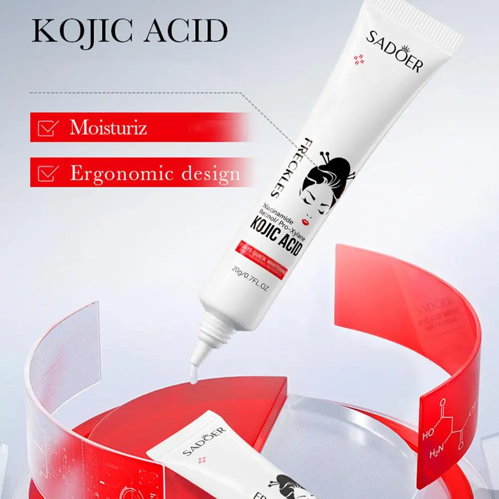 2Pcs Kojic Acid Eye Cream Dark Circle Cream Brightening Under Eye Treatment For Dark Spots, Moisturizing & Illuminating Eye Care