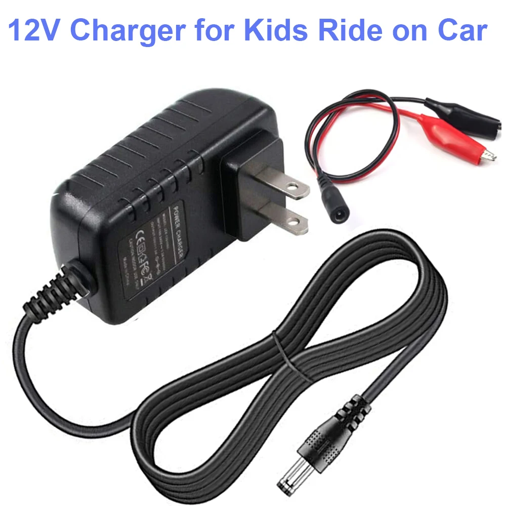 12V 1A Smart Charger for Car Motorcycle Sealed Lead Acid(SLA) Battery with Short Circuit Protection and LED Indicator Light