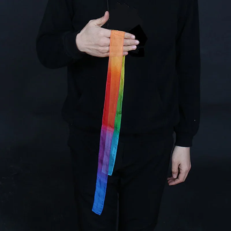 Thumb Tip Streamer (5cm*108cm) Magic Trick Stage Street Close Up Vanish Appearing Finger Tricks Magic Props Magic Accessories