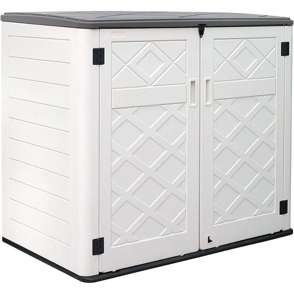 

Outdoor Storage Shed Weather Resistance, Horizontal Storage Box Waterproof for Garden, Patios, Backyards, Sheds and storage