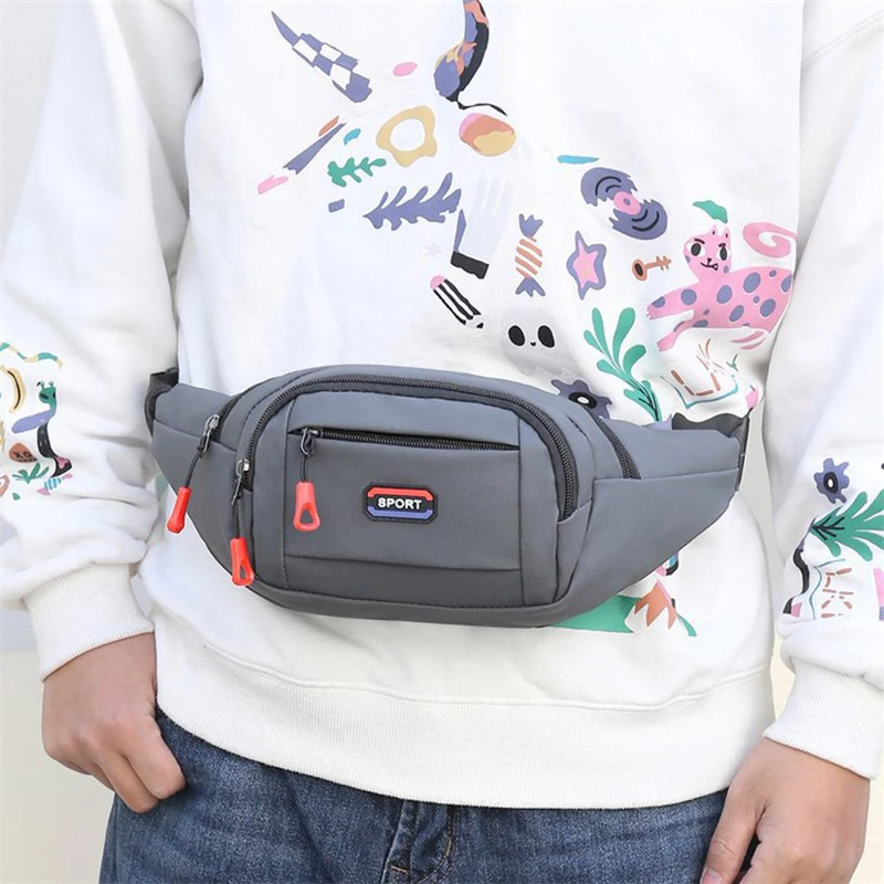 New Men's Chest Bag Fashion Korean-Style Casual Sports Water-Proof Shoulder Crossbody Bag Cross Body Chest Bag For Male Female