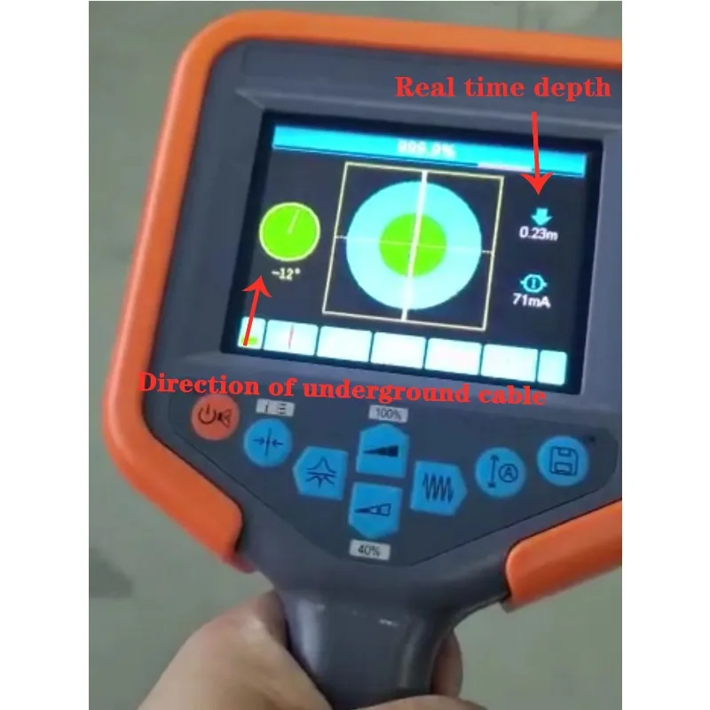 Leak Locator RCI-701P Underground Pipe Water Leak Detector Water Line Detector for Indoor and Outdoor 5m Depth