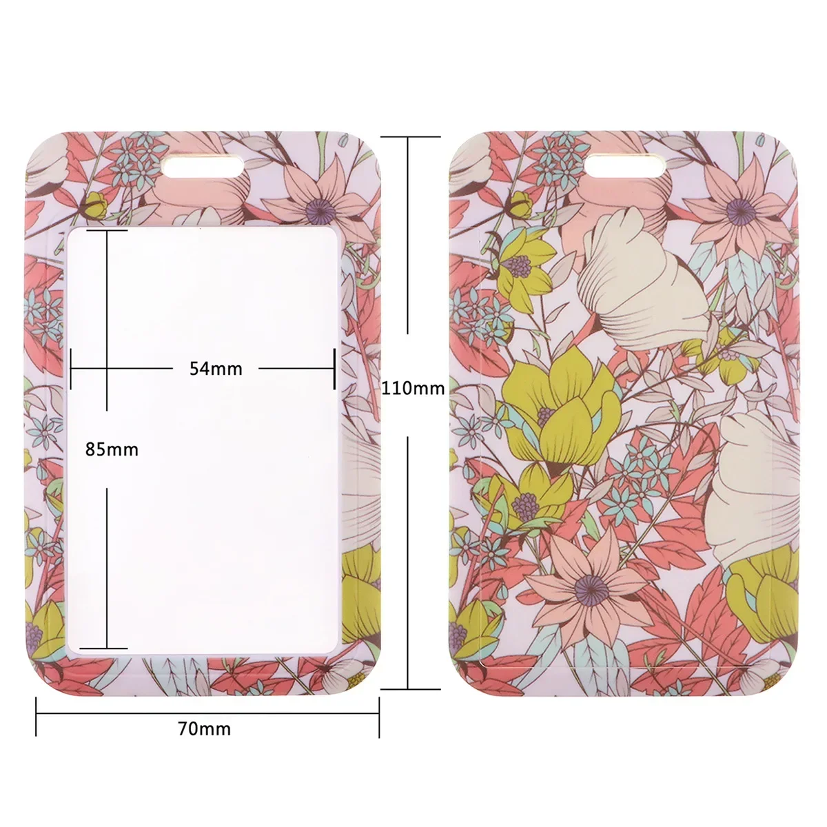 Correa para el cuello de la serie de flores, cordones para llavero, soporte para insignia, identificación, tarjeta de crédito, cordón para colgar, accesorios para llaves