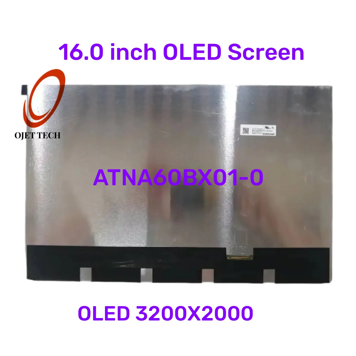 ATNA60BX01 16.0 Inch No Touch OLED 3200X2000 Display Panel Replacement ATNA60BX01-0 P/N:18200-16000600-ES