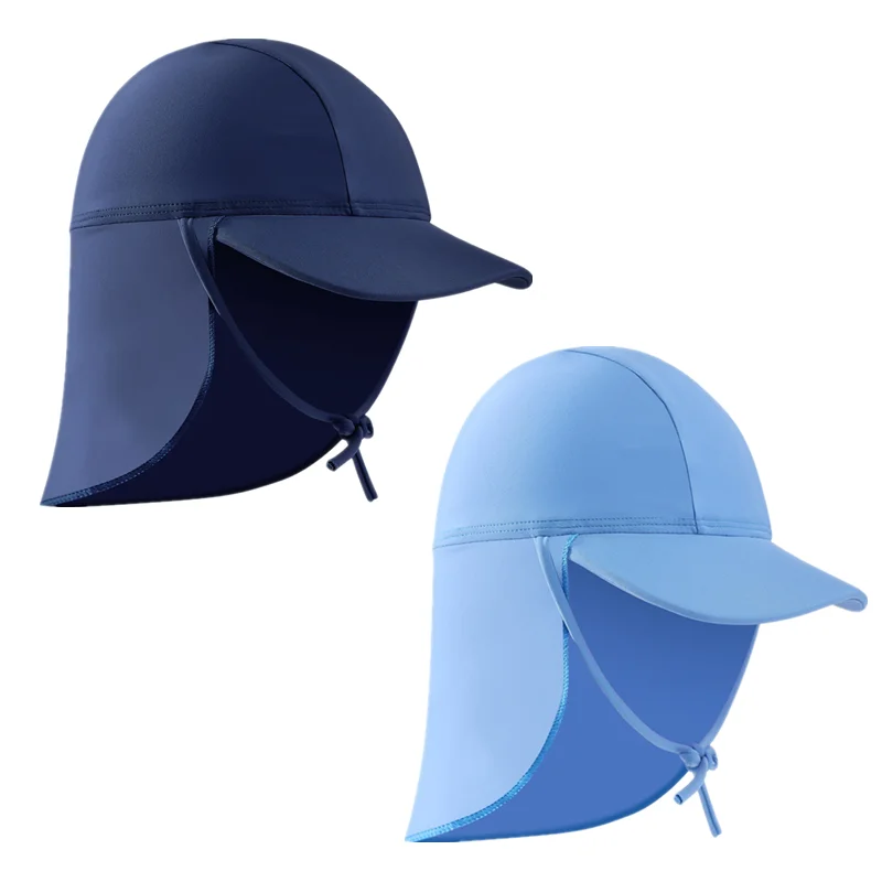 

Младенческая шапочка для плавания, летние детские спортивные шапки, быстросохнущая пляжная одежда, детская шляпа от солнца с веревкой