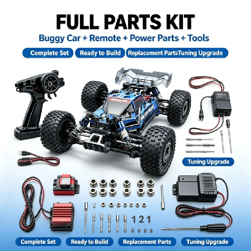 Mjx 16207 1/16 Scale 4wd High‑Speed Brushless V3 Off‑Road Buggy Hobby‑Grade Remote Control Racing Truck All‑Terrain Rc Vehicle M