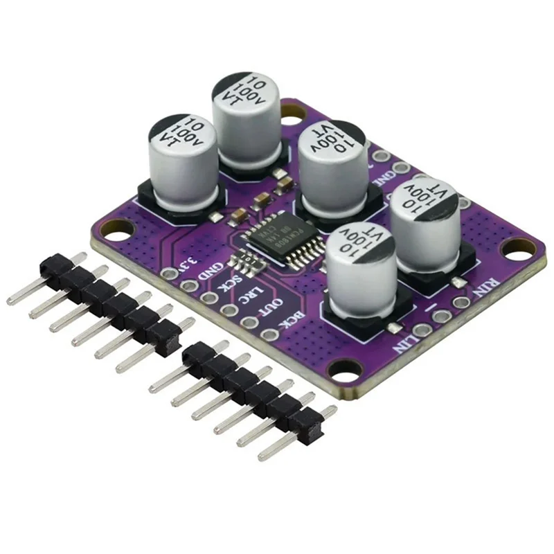 B04B-PCM1808 24Bit Stereo Audio ADC Amplifier Board, 105Db SNR Single-Ended Analog-Input Decoder For Sound Systems