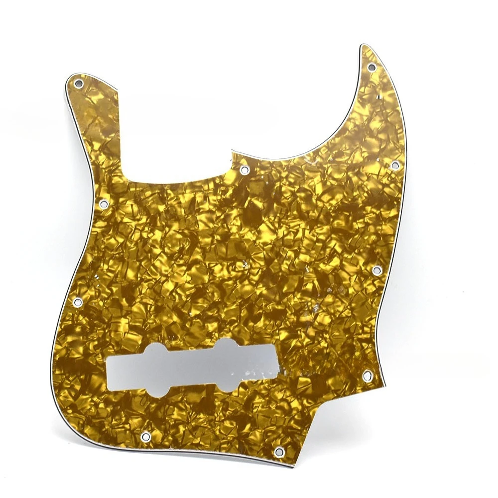 High Hardness 4 String Bass Pickguard Anti-Scratch Celluloid Material Precision Cut Bass Guitar Pickguard for Jazz Bass