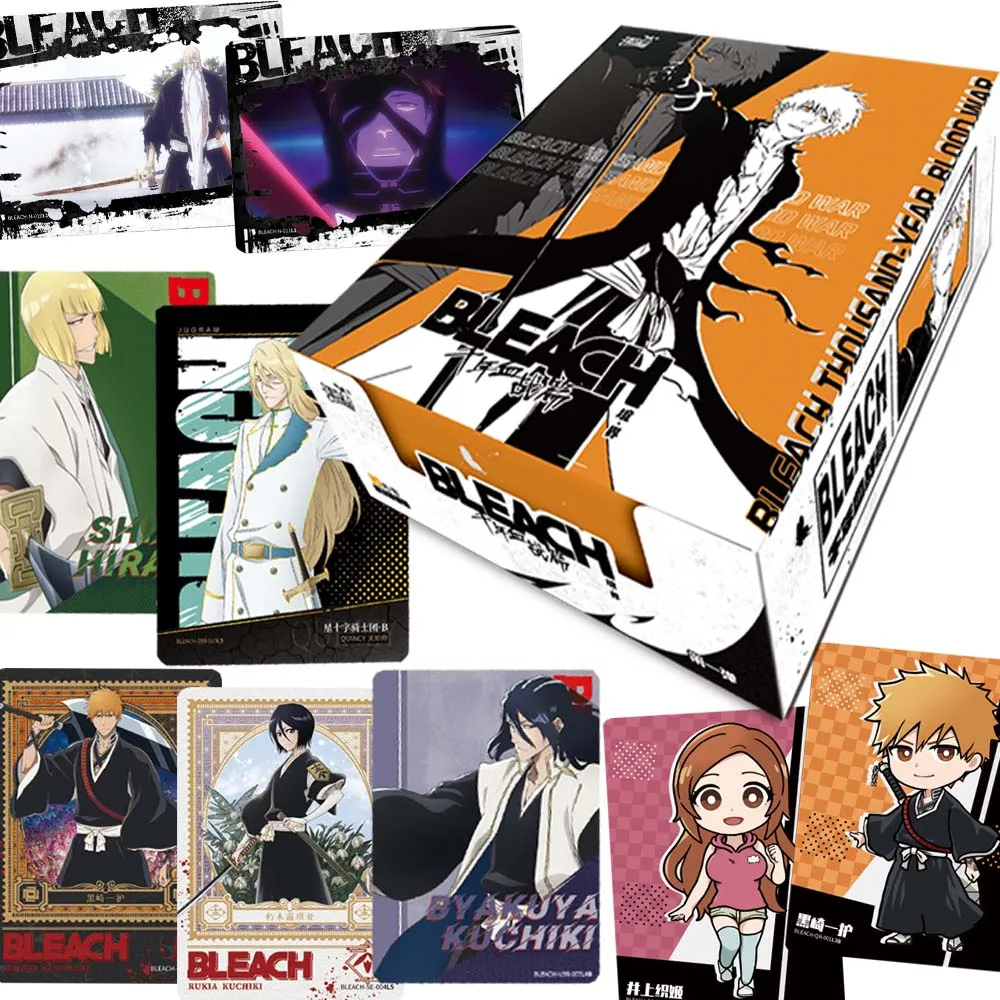 

Bleach Collection Cards for Boys Girls Fantasy Battle Anime Roles Hitsugaya Toushirou Cool Simple Portrait Cards Festival Gifts
