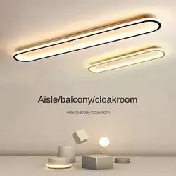 Ultra-thin Ceiling Lamp Long Corridor Aisle Lamp Home Balcony Lamp Simple Cloakroom Bedroom Minimalist Porch Lamp