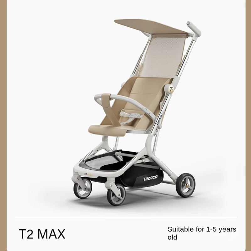 

New T2 Kid's Pocket Car Baby Stroller Travel with Children Lightweight Folding Four Wheels Stroller Push Umbrella Car