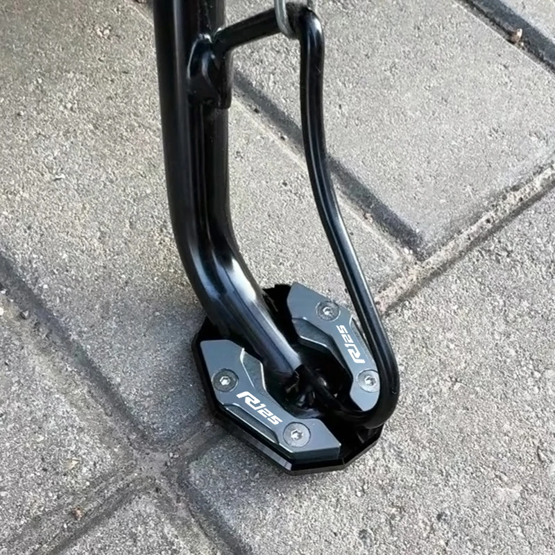 For YAMAHA YZF R125 R125M YZFR125 2017-2022 Motorcycle Valve CNC Kickstand Foot Side Stand Extension Pad Cover Protector