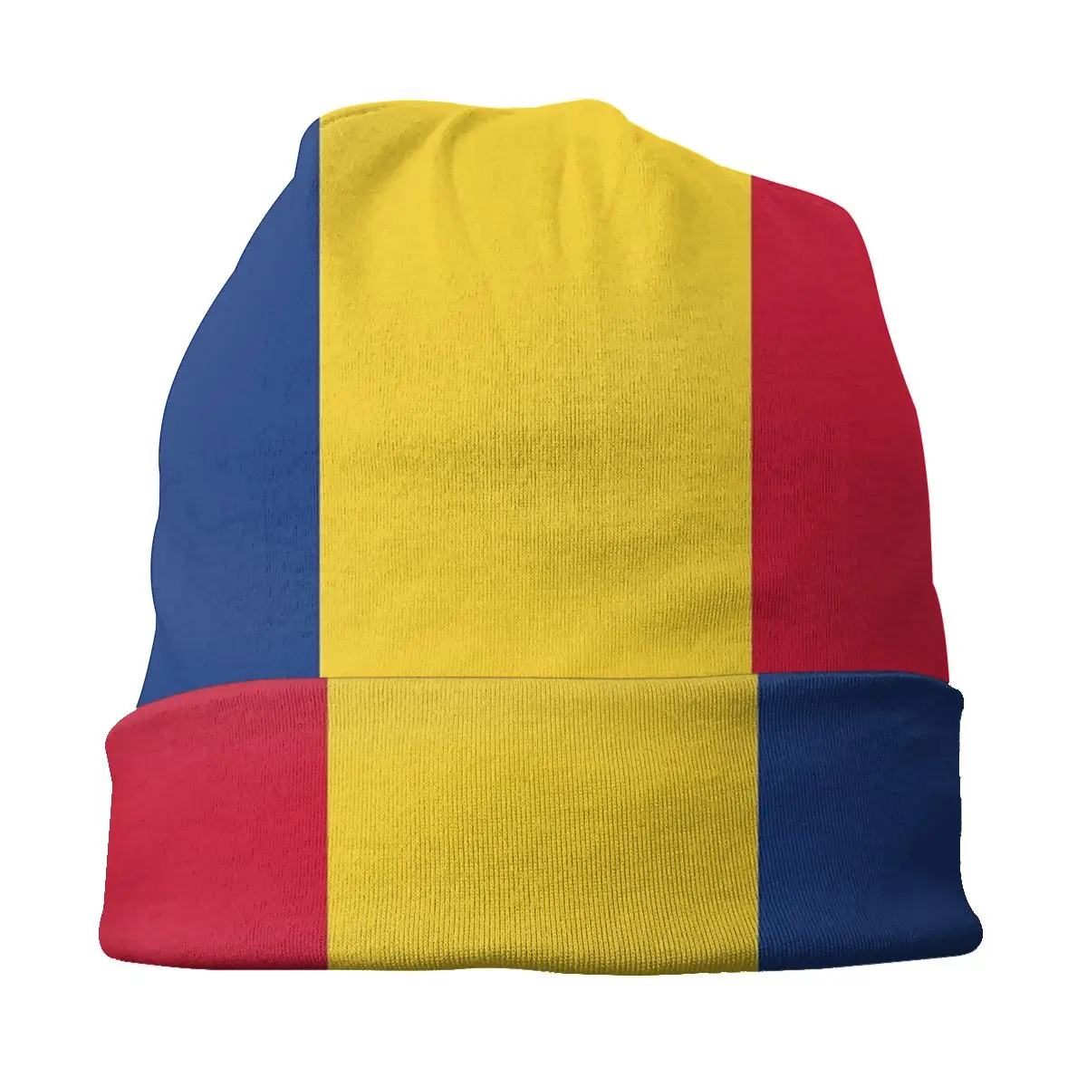 Flaga rumunii czapka z daszkiem czapka z dzianiny jesienno-zimowa rumuńska czapka z daszkiem czapka beanie Unisex dla dorosłych ciepła termiczna elastyczna czapka