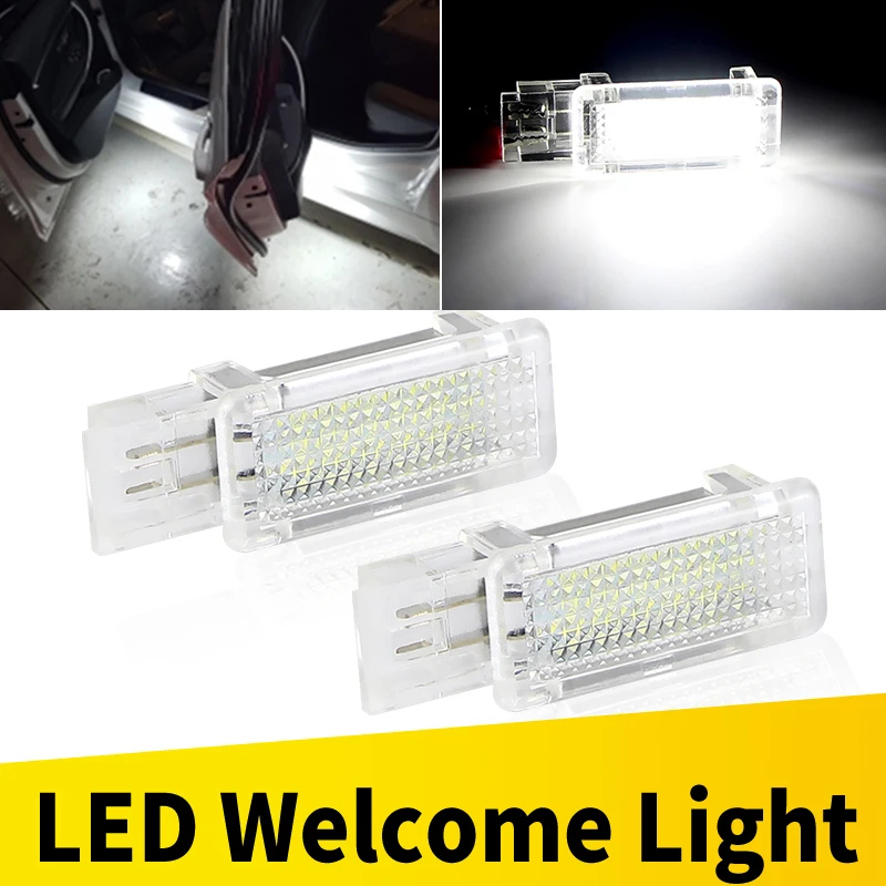2pcs LED Door Courtesy Footwell Light Lamps white For Mercedes Benz R171 R199 W203 W209 W240 W639 4D 5D OEM#:A2038200801