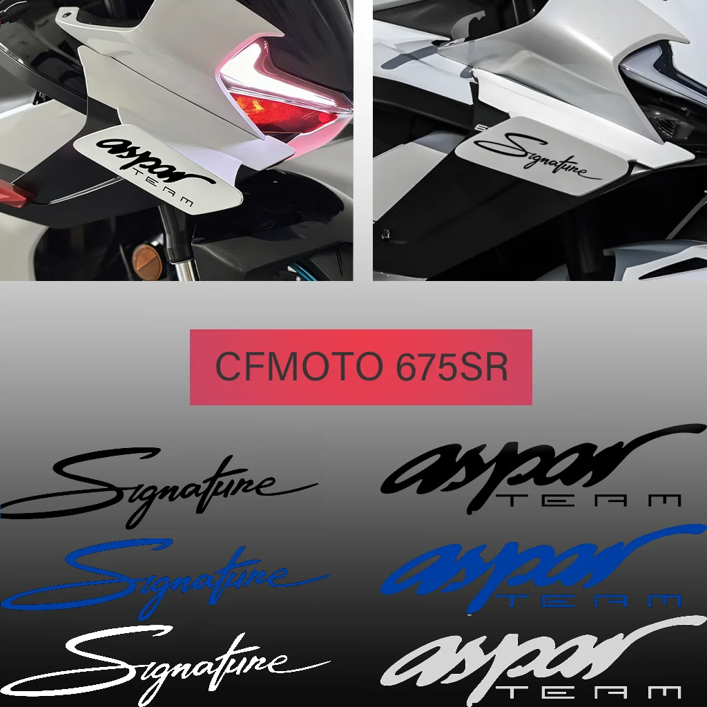 CFMOTO 675SR Motorcycle Head Stickers Vinyl Reflective Helmet Scooter Body Accessories Decoration Body Decals