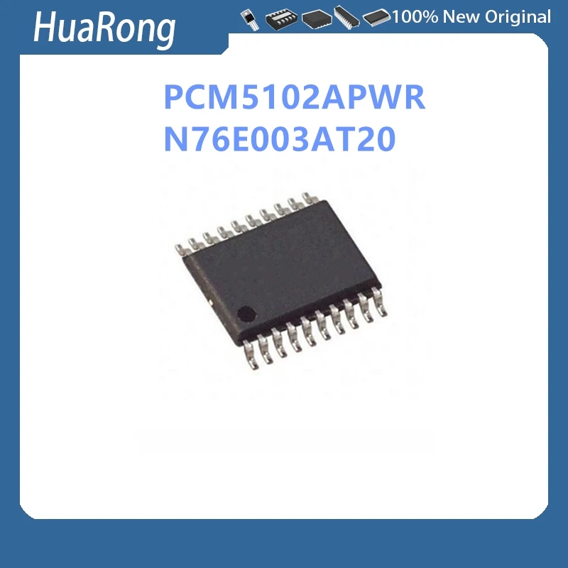 10Pcs/Lot PCM5102APWR PCM5102A N76E003AT20 N76E003AT TSSOP20