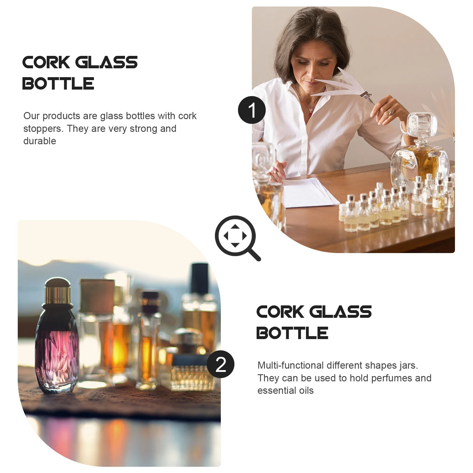 

50Pcs 10Ml Clear Glass Vials Mini Wish Bottles DIY Jewelry Accessories Decor Mini Wish with Cork