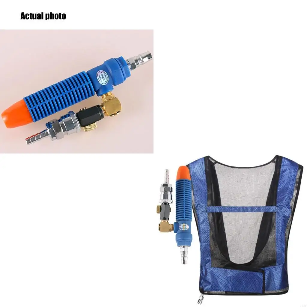 

L4ME Cooling Vest Vortexes Tube Air Conditioner Waistcoat Air Compressed Cooling Vest