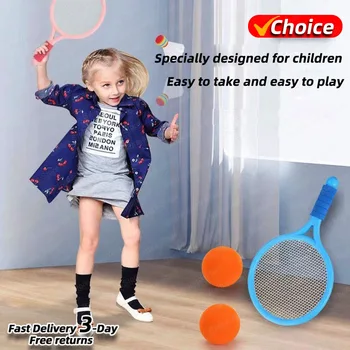 Children's Badminton Racket Set Outdoor Parent-child Toy Pair Tennis Racket Elementary School Students Aged 3-12 Sports Toy