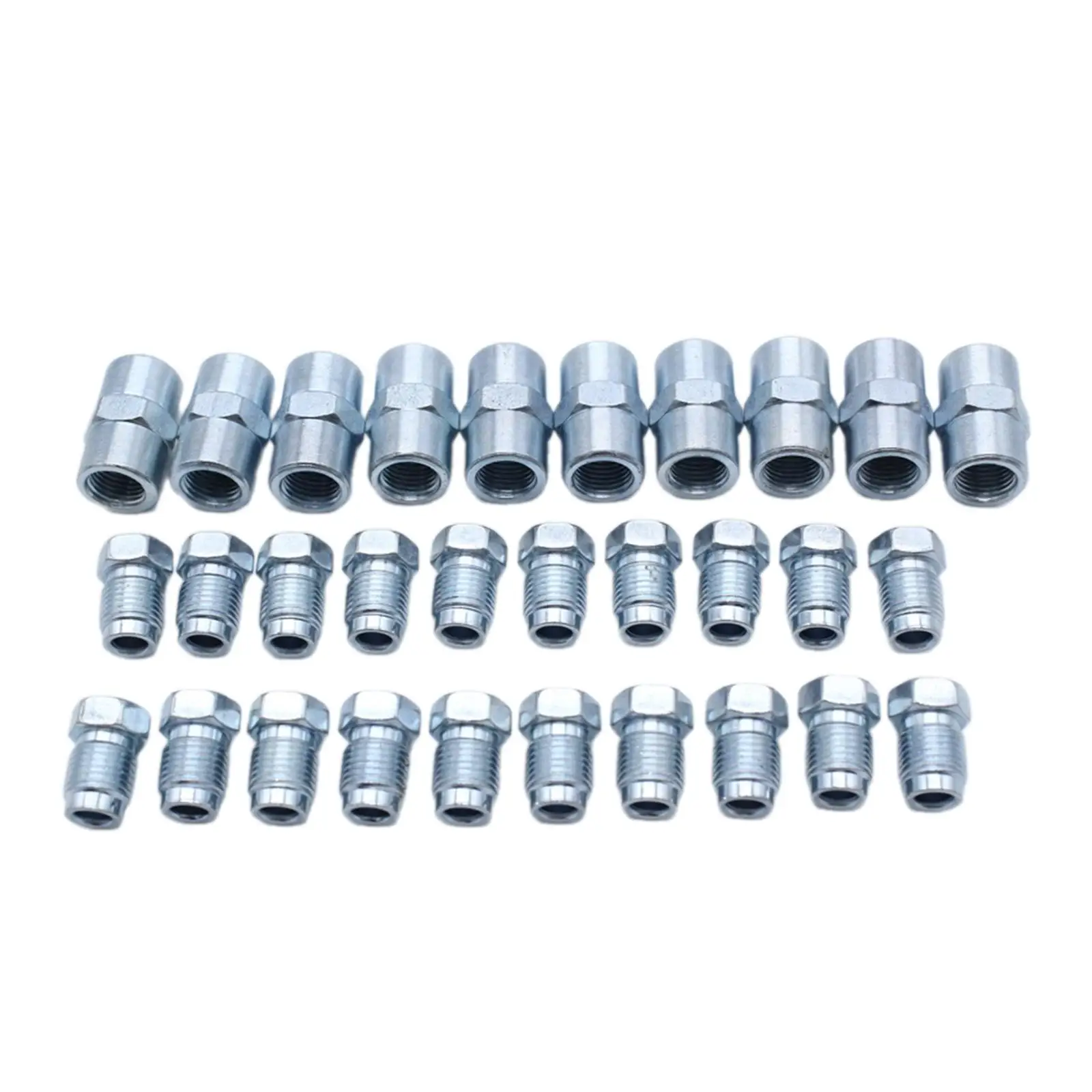 10 Sets Brake Line Fittings Sturdy Easily Install Premium Replacing Threads Brake Fittings Assortment for 4.75mm Brake Tube