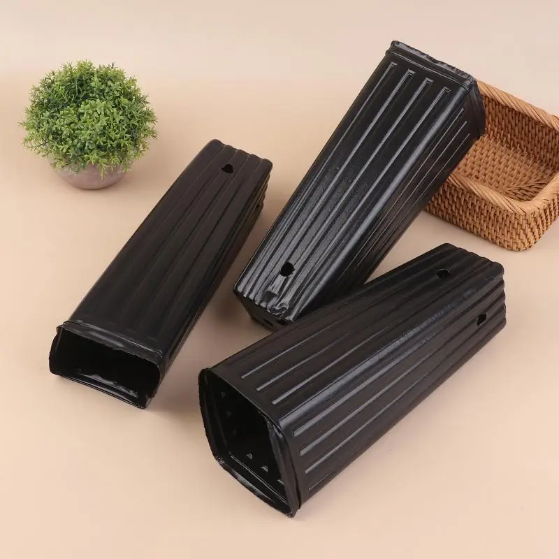 Reusable Plastic Deep Nursery Pots for Seedlings with Ventilation Drainage Lightweight Planters for Indoor Outdoor Gardening