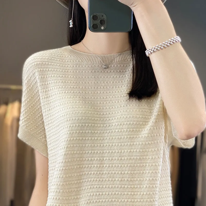 

Весна Лето Трикотажный ор Све Женский Топ Тонкая Шерсть Batwing Sve round Ne Футболка Base irt Внутренняя Одежда Корейский Сле