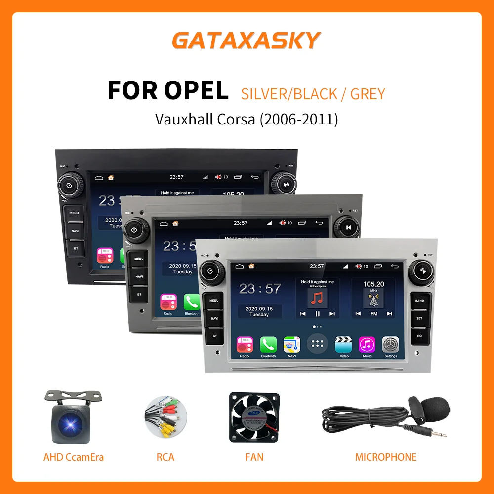 GATAXASKY Android Car Radio Multimedia Player for Opel Astra Vectra Vauxhall Antara Zafira Corsa Vivaro Meriva Veda 2din GPS