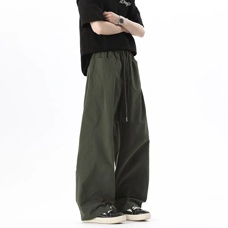 2026 Spring New Style Shadowless Wall Quick-Dry Patchwork Scimitar Pants Multi-Color Options Versatile Daily Wear Casual