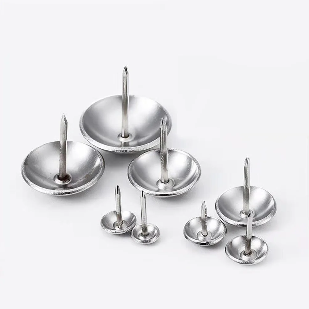 100Pcs 16x20mm Round Head Gold Finish Non-Damaging Fasteners for Cork Board Paper Photo Display Silver