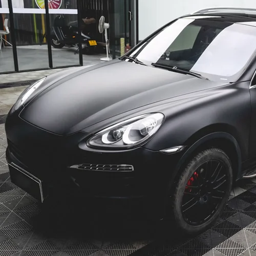 Imagen 2 del producto Pegatinas para envolver el coche, película de vinilo que cambia de Color negro mate, pegatina sin burbujas, película de vinilo, accesorios para Interior Exterior de coche