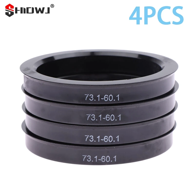 4Pcs Car Plastic Wheel Hub Centric Rings Center Bore 66.6-57.1 67.1-60.1 67.1-66.1 73.1-56.1 73.1-56.6 73.1-57.1 73.1-60.1