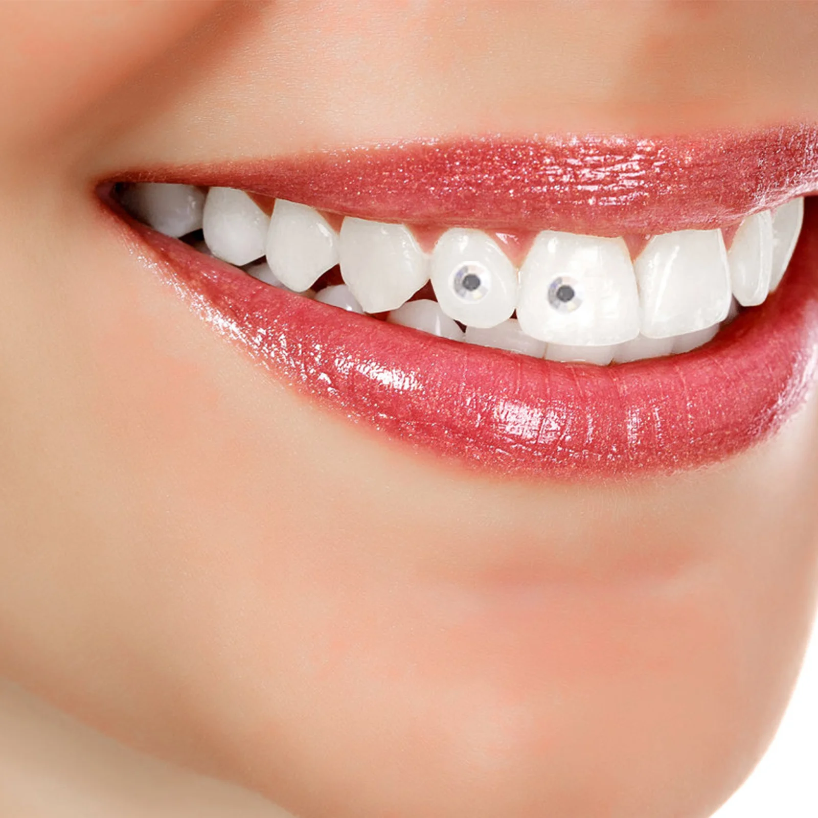 2 stks Kristal Tand Edelstenen Glanzende Tanden Sieraden Decor Elegante Tand Accessoires Kit Diy Tanden Diamanten Juweel Voor Mannen Vrouwen