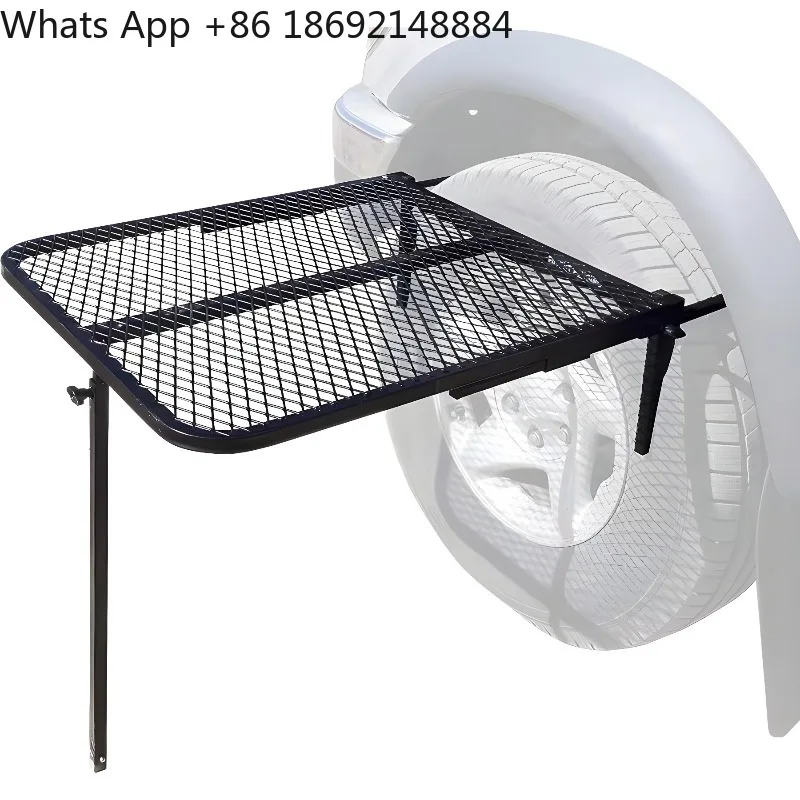 Car tire table outdoor camping picnic folding table metal dining table off-road equipment