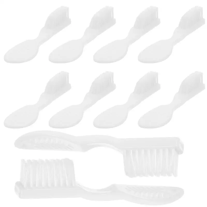 10pcs Handheld Toothbrush Tiny Soft Toothbrush Plastic Nylon Toothbrush With Short Teeth Cleaning Brush Oral Teeth Cleaner