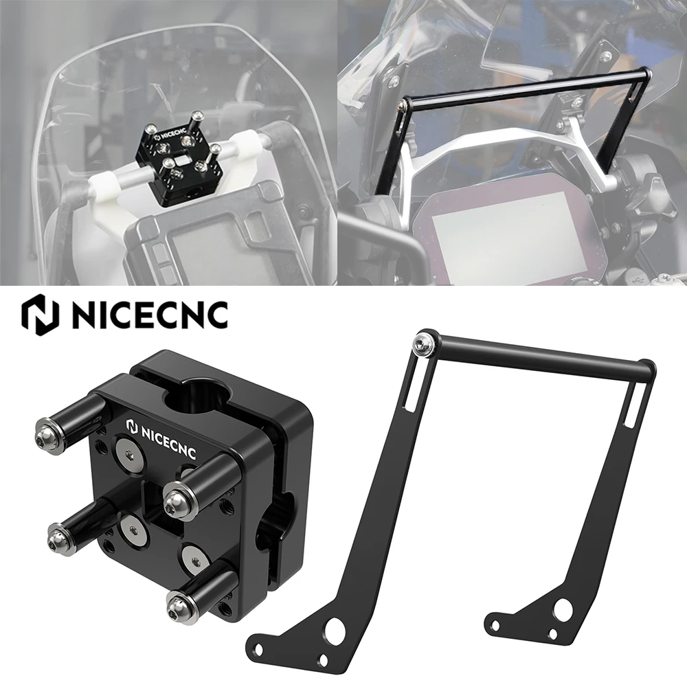 

NICECNC For BMW R1250GS Adventure R 1250 GS 2018-2024 Navigation Bracket GPS Mount For BMW R1200GS Adventure R 1200 GS 2013-2018