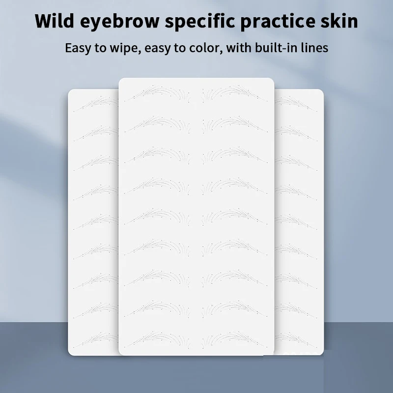 Semi-permanent Wild Line Eyebrow Tattoo Practice Skin Beginner Embroidery Silicone Simulated Brows Training Skin Tattoo Tool