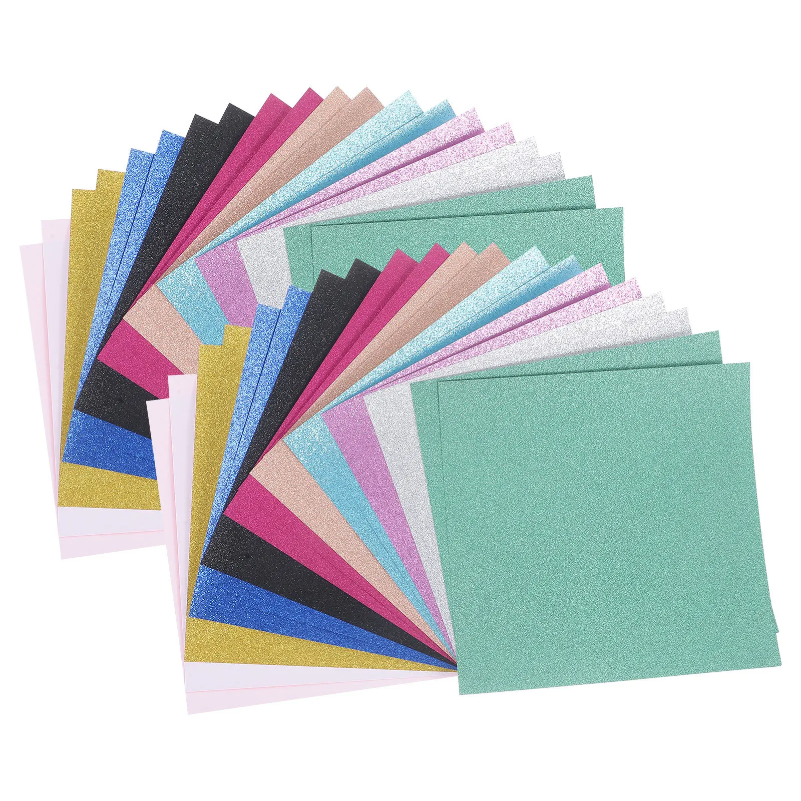 

40 Sheets Glitter Cardstock Paper Sparkly Smooth Texture for DIY Craft Projects Christmas Cards Scrapbook Supplies