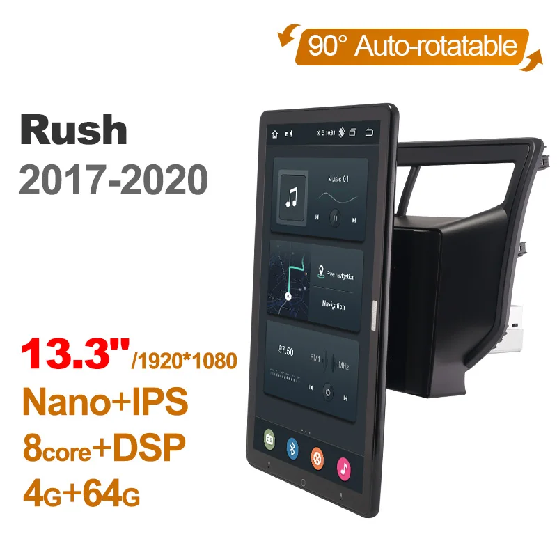 1920*1080 Nano Ownice Android 12.0 for Toyota Rush 2017-2020 Car Radio Video Audio 13.3