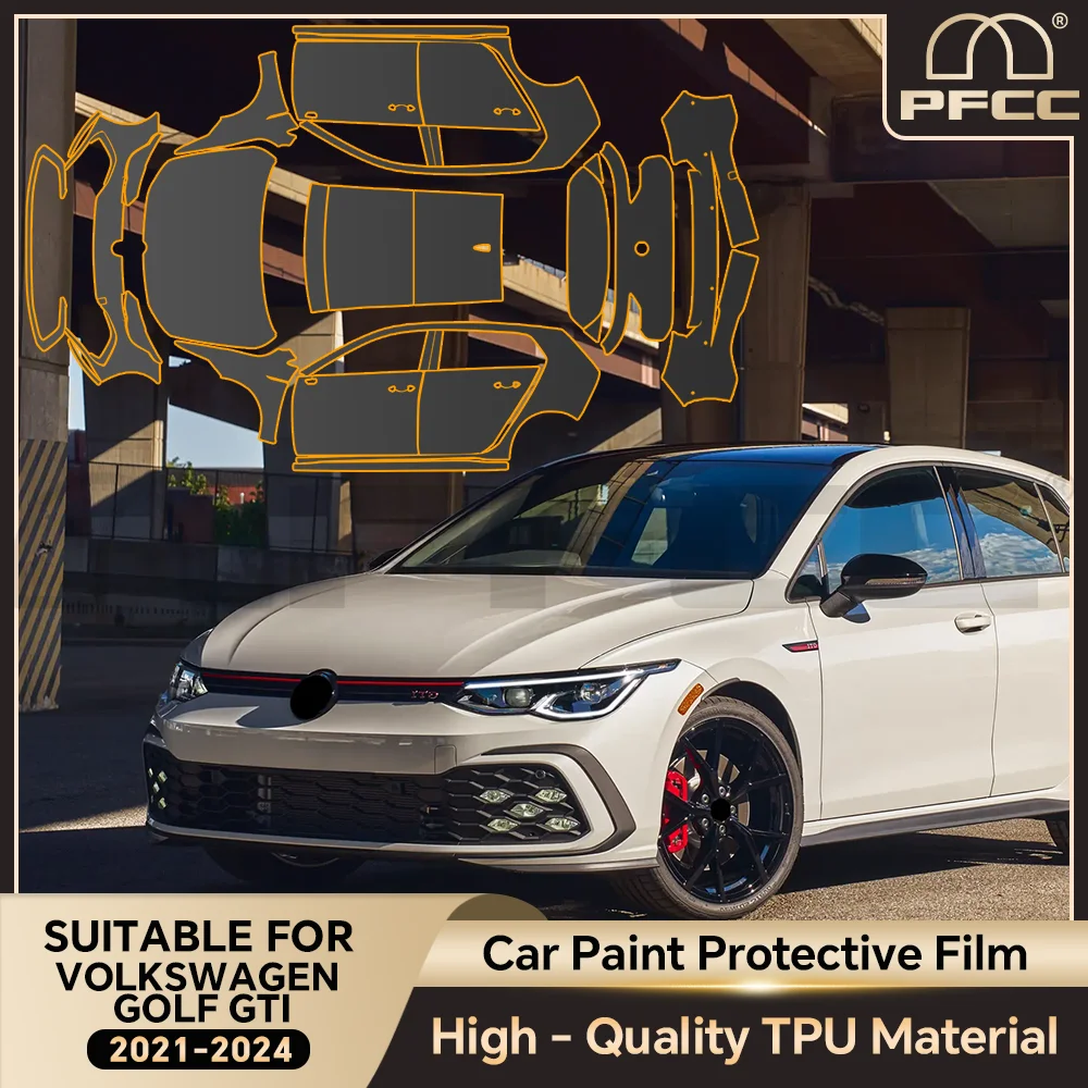 

Pre-cut For Volkswagen GOLF GTI 2021-2024 TPUPaint Protection Film Anti-scratch PPF Car Body Clear Bra Resistant Invisible Kit