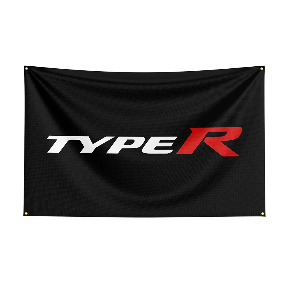 

90x150cm Typer Flag Polyester Printed Racing Car Banner For Decor