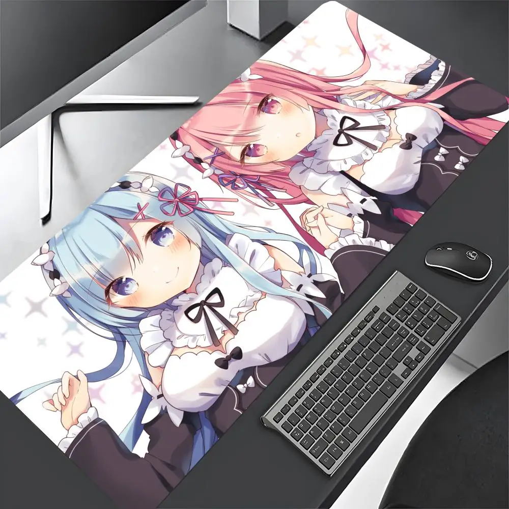 Rem Cartoon Mouse Pad Large Computer Gaming Accessories 1000x500mm Desk Mats Carpet Anti-slip Laptop Soft game player Mice