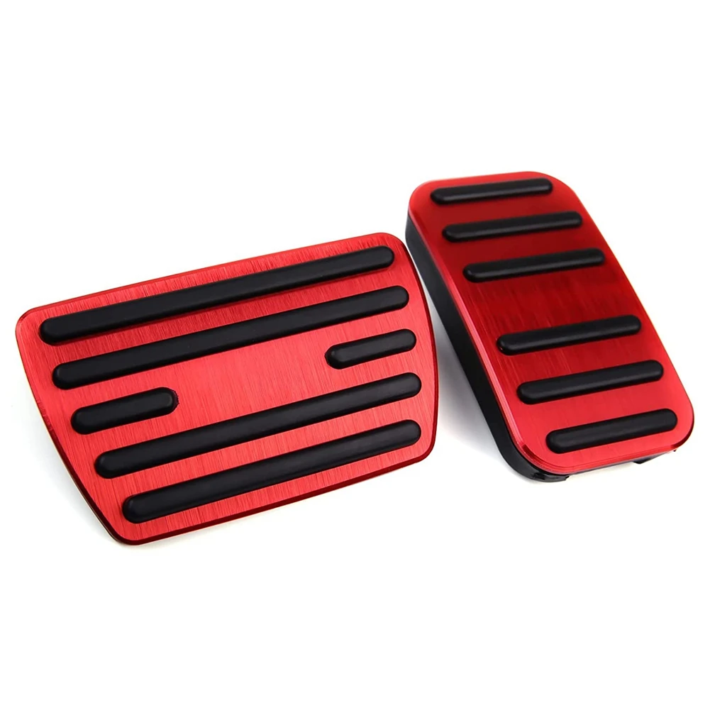 Anti Slip Foot Pedal Covers Gas Brake and Accelerator Pedal Pad for Honda Civic Accord CRV Odyssey Pilot Accessories,Red