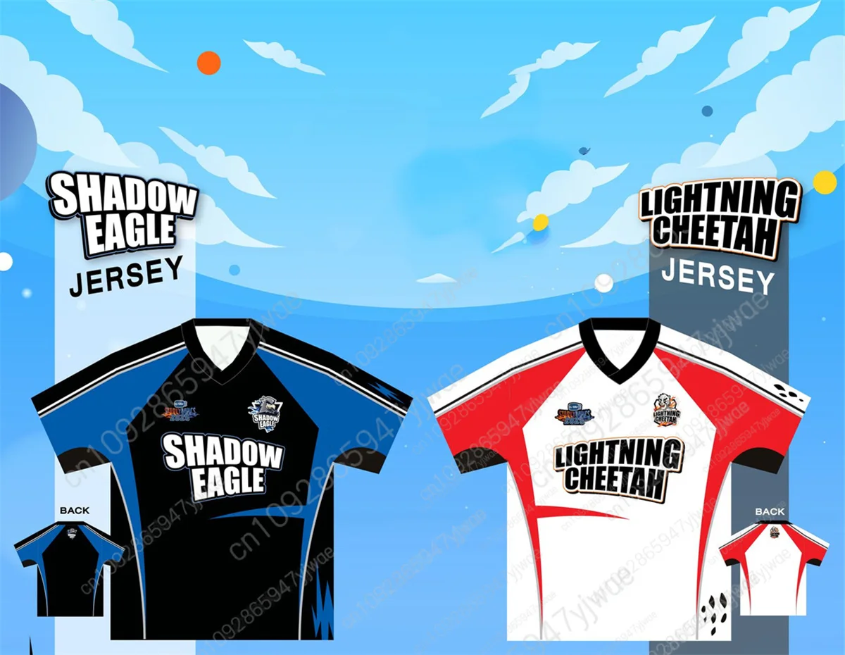 GMMTV 2025 تايلاند Starlympics Shadow Eagle & Starlympics البرق الفهد جيرسي المألوف الشارع الشهير الصيف المرأة تي شيرت