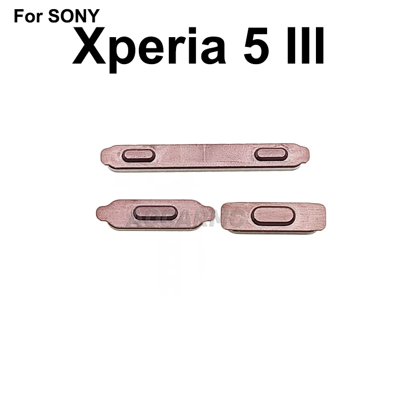 Aocarmo For Sony Xperia 5 III / X5iii XQ-BQ52 BQ72 SO-53B Side Button Volume Up And Down Shutter Key Repair Part