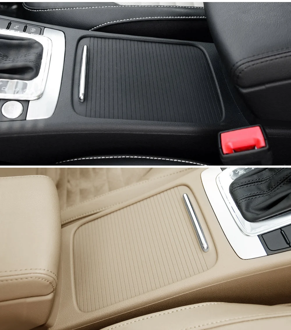 Innen Armlehne Center Konsole Tasse Halter Abdeckung Trim Zipper Rollladen Blind Abdeckung Für Volkswagen Magotan CC Passat B6 B7 – Detail 7
