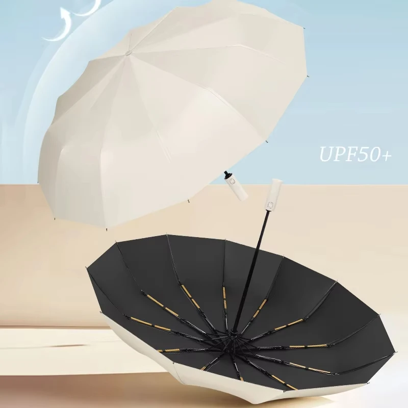 Xiaomi-Smart Umbrella, Monochromatic, Light, Collapsible, Large Size, Outdoor, Waterproof, Sun-proof, UV Protection, 24 Bone