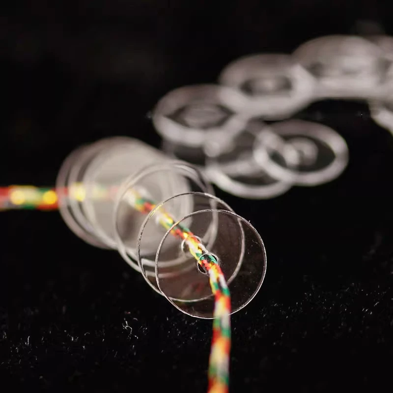 Transparent PVC Bead Separator Spacers Anti-Friction Protective Ring for Handmade Jewelry