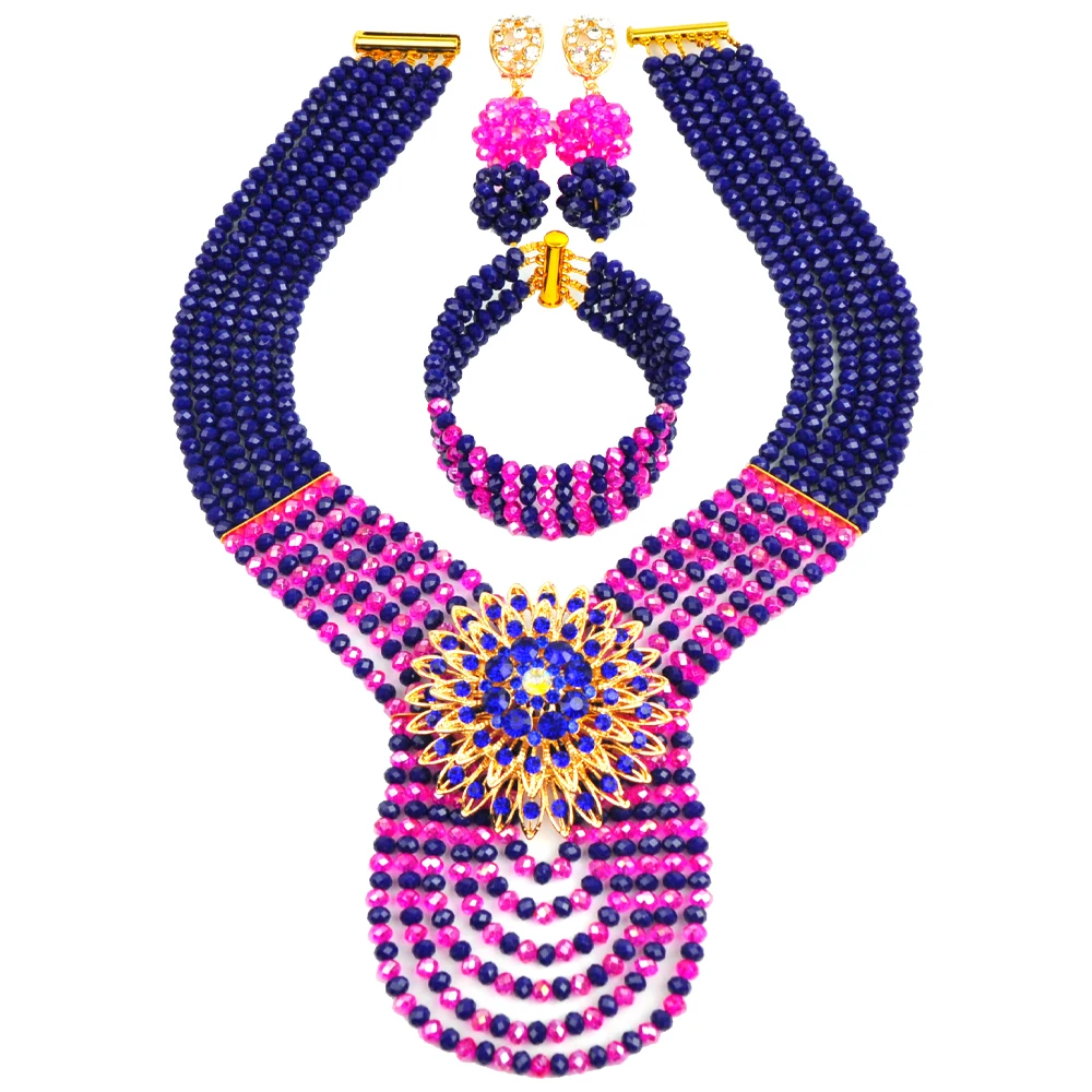 Crystal Jewellery Wedding Nigeria African Necklace bridal jewellery collection