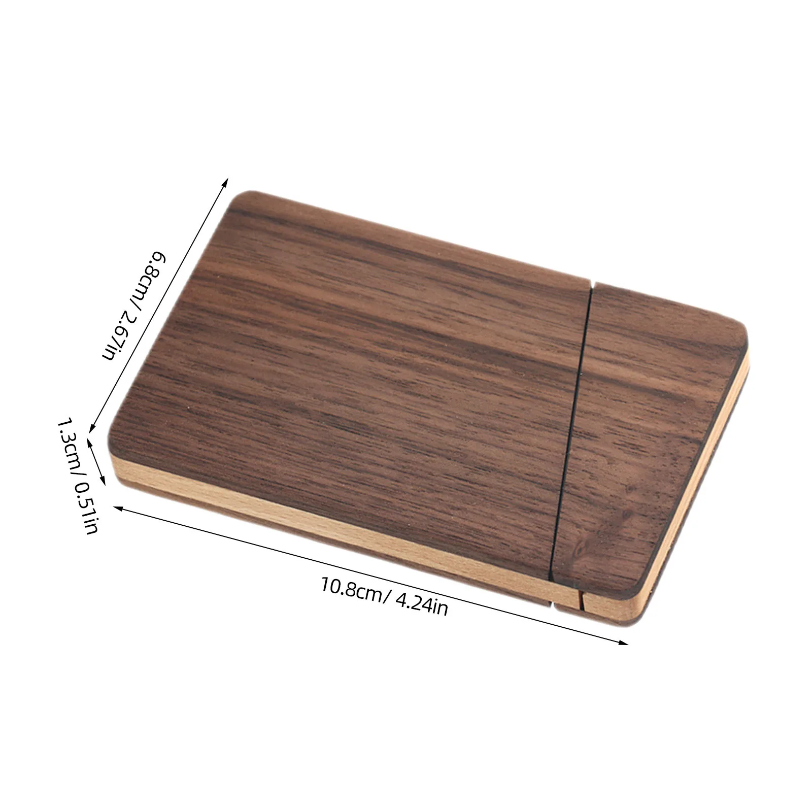 Étui pour cartes de visite, support Portable en bois pour hommes, grande capacité, accessoire de bureau à la mode, choix cadeau exécutif